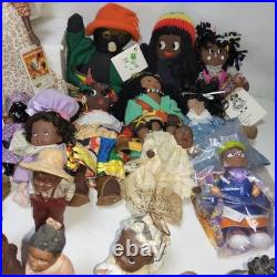 Lot of 73 african american vintage figurines dolls plush 80s mixed signed #s Lot of 73 african american vintage figurines dolls plush 80s mixed signed #s