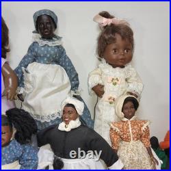 Lot of 73 african american vintage figurines dolls plush 80s mixed signed #s Lot of 73 african american vintage figurines dolls plush 80s mixed signed #s