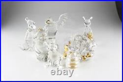 Lot of 8 Retired Disney Lenox Winnie the Pooh Crystal Figurines, Retired, Great