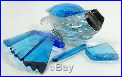 Lot of Swarovski Blue Jays Crystal Bird Figurines 1176149 As Is for Parts Crafts