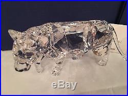 MIB $455 Swarovski Crystal Figurine Lion Mother Retired 2016 #1194085