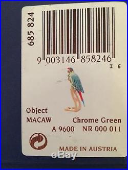 MINT condition Swarovski Macaw Crystal, blue green