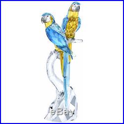 Macaws Birds Colorful Blue And Yellow 2018 Swarovski Crystal 5301566