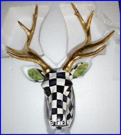 Mackenzie Childs Courtly Check Small Deer Head Buck Nib