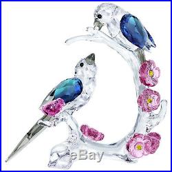 Magpies Asian Symbols Colorful Birds With Flowers 2018 Swarovski Crystal 5371643