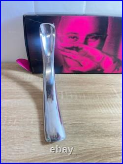 Manolo Blahnik Sculptural Shoe horn Display Piece Metal Heel Art, Original Box
