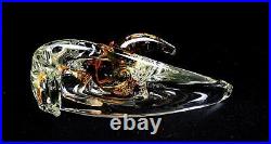 Mariusz Rynkiewicz Signed Art Glass Amber Sommerso Style 9 Sculpture 2005