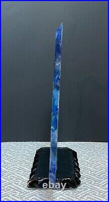 Marlin Swordfish Crystal Sculpture Art glass Signed C Todd Bradley