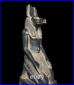 Marvelous Statue of The Jackal God Of Mummification Anubis