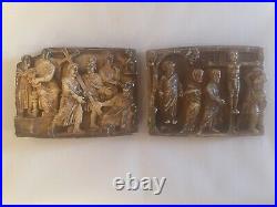 Maskell Ivories Lot Two Resin Museum Reproduction Casts Medieval Art Sculpture