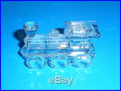 Mint in Box Swarovski Crystal 6 Piece Train Set Locomotive & Cars