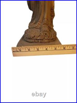 Moshe rabayno. Moses statue 16x6Vintage Wood craved