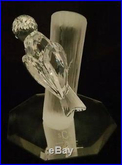NEW Retired SCS Swarovski Austria Crystal Woodpeckers Sharing 1988 Figurine