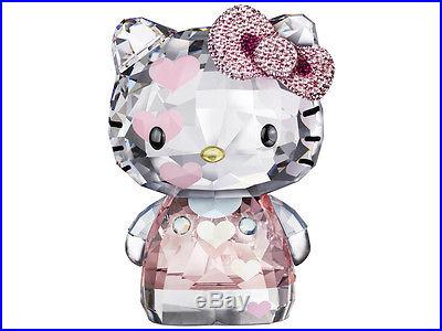 NEW Swarovski Crystal Hello Kitty Hearts Figure Limited Edition 2012 (1142934)