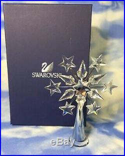 NEW Swarovski Crystal Tree Topper Chrome Plated Stars 632784 NIB AS IS