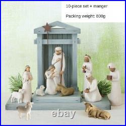 NEW Willow Tree Nativity Figures Set Statue Hand Painted Decor Christmas Gifts