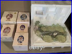 NEW With BOXES! Seraphim Classics Heavenly Reflections Pond with All 5 Figures