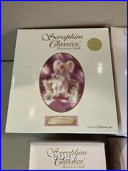 NEW With BOXES! Seraphim Classics Heavenly Reflections Pond with All 5 Figures