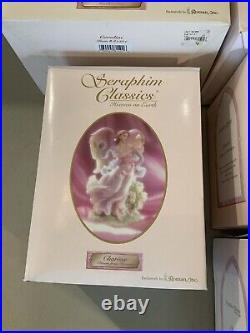 NEW With BOXES! Seraphim Classics Heavenly Reflections Pond with All 5 Figures