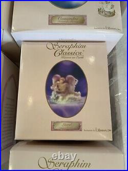 NEW With BOXES! Seraphim Classics Heavenly Reflections Pond with All 5 Figures