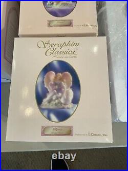 NEW With BOXES! Seraphim Classics Heavenly Reflections Pond with All 5 Figures