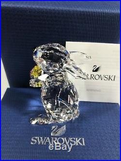 NIB $159 Swarovski Crystal Figurine Rabbit With Easter Egg Bunny # 5274174