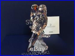 NIB $239 Swarovski Crystal Figurine PAIR OF BIRDS BUDGIES #5268833