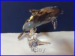 NIB $239 Swarovski Dolphin Mother Clear Crystal with Silver Coating #5266830