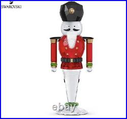 NIB $330 Swarovski Holiday Cheers Nutcracker Red Crystal Figurine #5626017