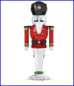 NIB $330 Swarovski Holiday Cheers Nutcracker Red Crystal Figurine #5626017