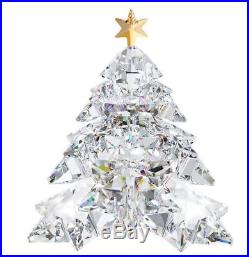 NIB $399 Swarovski Christmas Tree Shining Star Clear Tree Golden Star #1139998