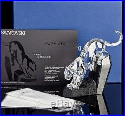 NIB $929 SWAROVSKI CRYSTAL SOULMATE Panther Clear Crystal Large #5155678