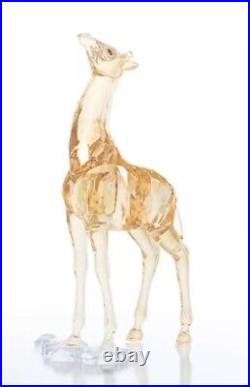 NIB Swarovski SCS 2018 Exclusive Giraffe Baby Gold Tone Crystal Figurine 5302151