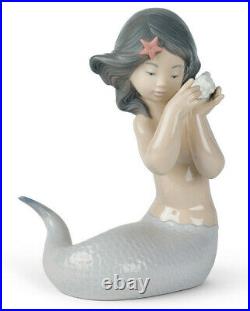 Nao By Lladro Sounds Of The Sea Mermaid #1367 Brand Nib Sea Shell Fantasy F/sh