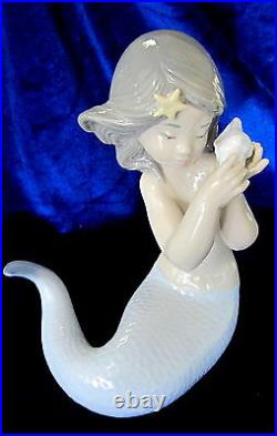 Nao By Lladro Sounds Of The Sea Mermaid #1367 Brand Nib Sea Shell Fantasy F/sh