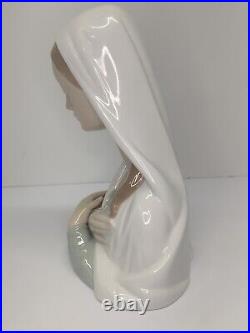 Nao Lladro Madonna Head Bust Holy Mother Virgin Figurine Spain 1419 2001