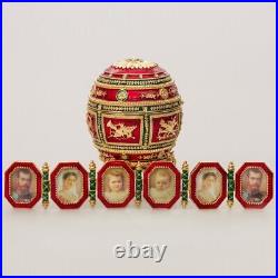 Napoleonic Faberge Egg Replica Jewelry Box Red Easter Egg? 4.3