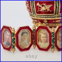 Napoleonic Faberge Egg Replica Jewelry Box Red Easter Egg? 4.3
