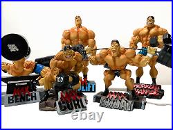 New 5 Piece Set Xtreme Figurine Bodybuilding Weightlifting Fitness Collectible