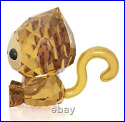 New In Box Authentic Swarovski Zodiac Cheerful Monkey Crystal Figurine #5302555