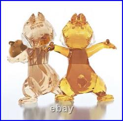 New In Box Swarovski Disney Chipmunk Duo CHIP N DALE Crystal Figurine #5302334