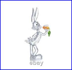 New In Box Swarovski Looney Tunes Iconic Bugs Bunny Crystal Figurine #5470344