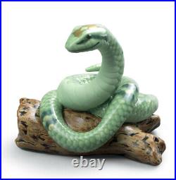 New Lladro The Snake Mini Gold Luster #45137 Brand Nib Chinese Zodiac Save$ F/sh