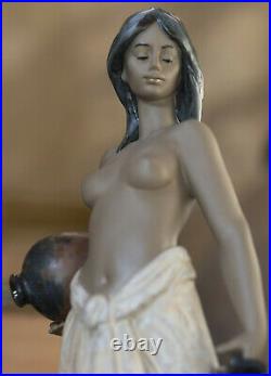 New Lladro Water Girl Figurine #12323 Brand New In Box Nude Cute Save$$ F/sh
