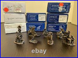 New Olszewski Americana Series Complete Set of Miniatures Bronze Signed