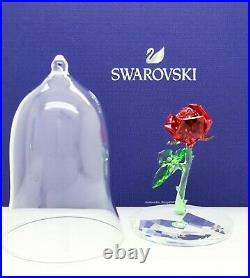 New SWAROVSKI Disney Beauty & the Beast Enchanted Rose Figurine Display 5230478
