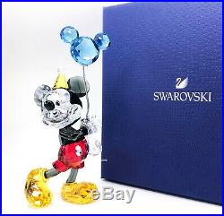 New SWAROVSKI Disney Mickey Celebration Balloon Crystal Figurine Display 5376416