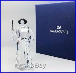 New SWAROVSKI Disney Star Wars Princess Leia Crystal Figurine Display 5472787