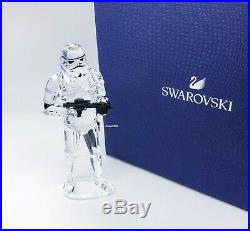 New SWAROVSKI Disney Star Wars Stormtrooper Crystal Figurine Display 5393588