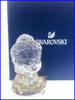 New SWAROVSKI Golden Cute Buddha Sparkling Crystal Figurine Display 5492232
